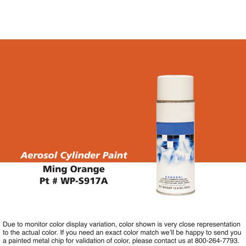 Cylinder Paint Aerosol Can: Ming Orange