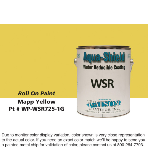 Cylinder Roll On Paint: Mapp Yellow, 1 Gallon Pail