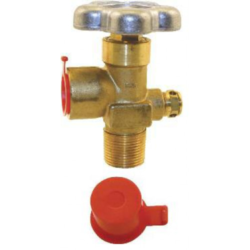 CGA 580 Plug Rigid Plastic with Blow Hole - Pack of 100