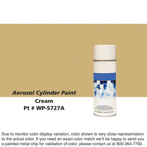 Cylinder Paint Aerosol Can: Cream