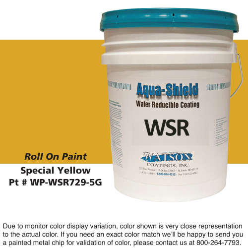 Cylinder Roll On Paint: Special Yellow, 5 Gallon Bucket