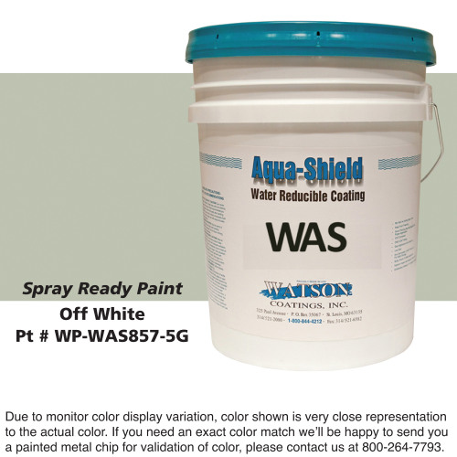 Cylinder Spray Ready Paint: Off White, 5 Gallon Bucket