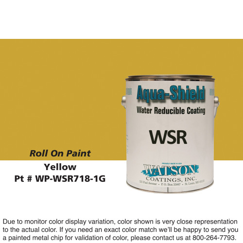 Cylinder Roll On Paint: Yellow, 1 Gallon Pail