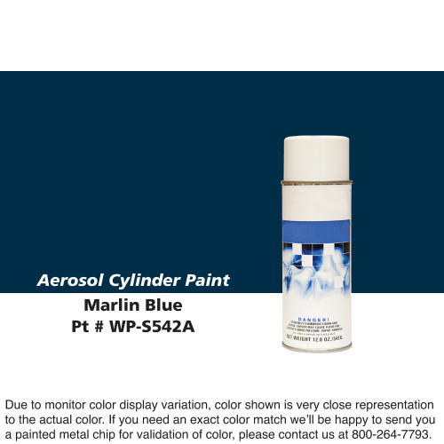 Cylinder Paint Aerosol Can: Marlin Blue