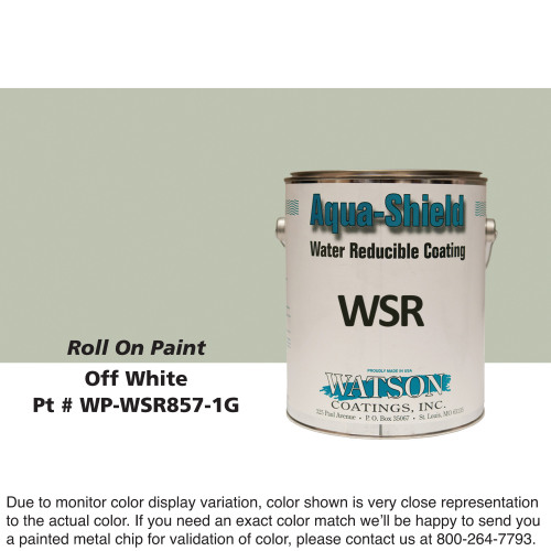 Cylinder Roll On Paint: Off White, 1 Gallon Pail
