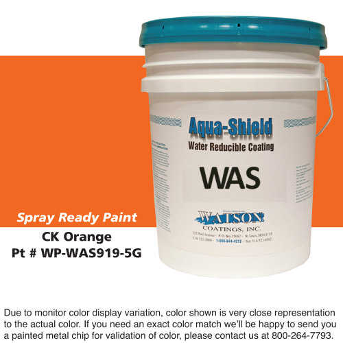 Cylinder Spray Ready Paint: CK Orange, 5 Gallon Bucket