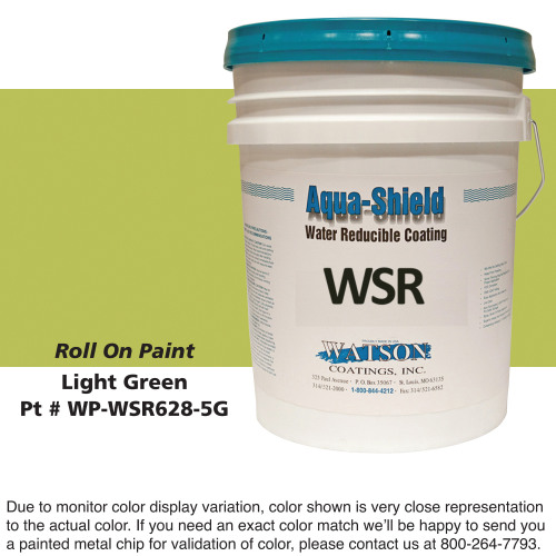 Cylinder Roll On Paint: Light Green, 5 Gallon Bucket