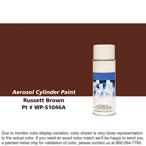 Cylinder Paint Aerosol Can: Russett Brown