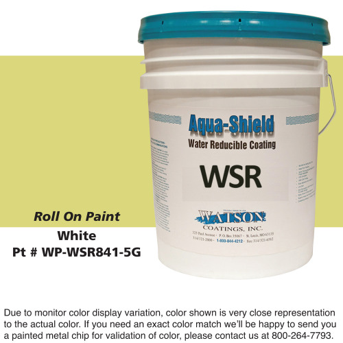 Cylinder Roll On Paint: Cream White, 5 Gallon Bucket