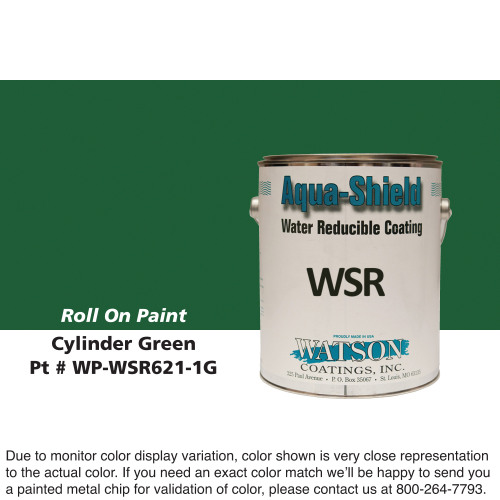 Cylinder Roll On Paint: Cylinder Green, 1 Gallon Pail