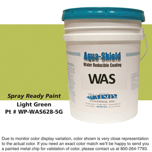 Cylinder Spray Ready Paint: Light Green, 5 Gallon Bucket