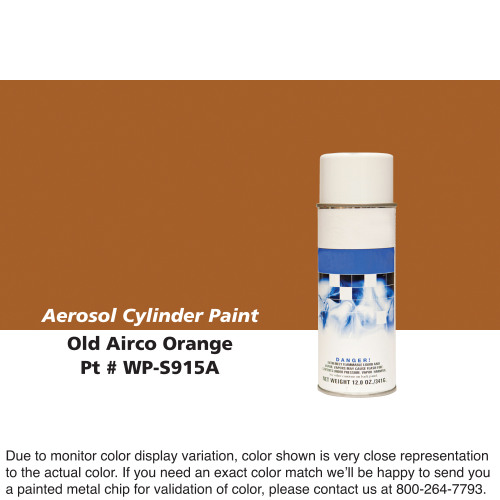**Cylinder Paint Aerosol Can: Old Airco Orange