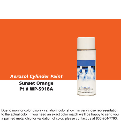 Cylinder Paint Aerosol Can: Sunset Orange