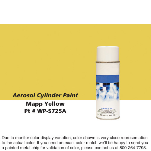 Cylinder Paint Aerosol Can: Mapp Yellow