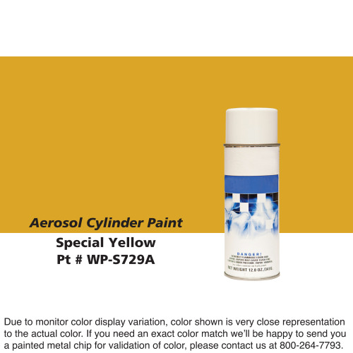 Cylinder Paint Aerosol Can: Special Yellow
