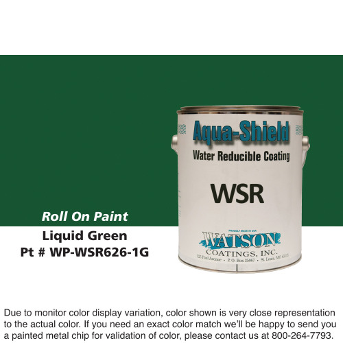 Cylinder Roll On Paint: Liquid Green, 1 Gallon Pail