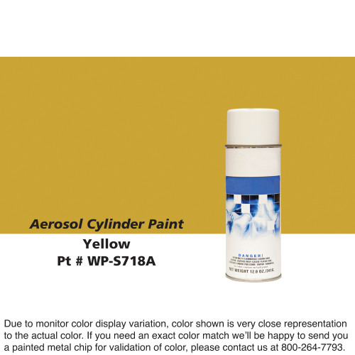 Cylinder Paint Aerosol Can: Yellow