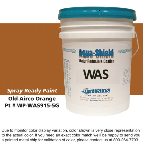 Cylinder Spray Ready Paint: Old Airco Orange, 5 Gallon Bucket