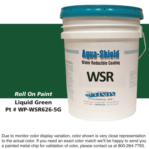Cylinder Roll On Paint: Liquid Green, 5 Gallon Bucket