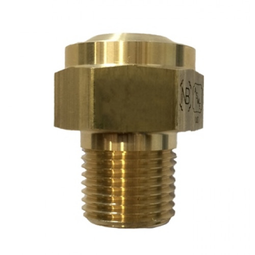 Burst Disc, Brass Body, Nickel Disc, 1/2&quot; MNPT x Free, Range:336-375 PSI, CRN
