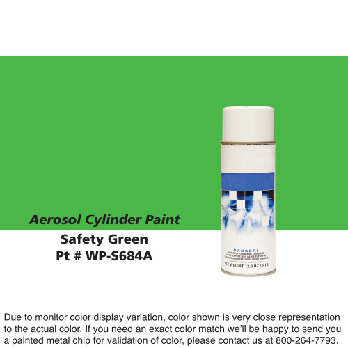 Cylinder Paint Aerosol Can: Safety Green