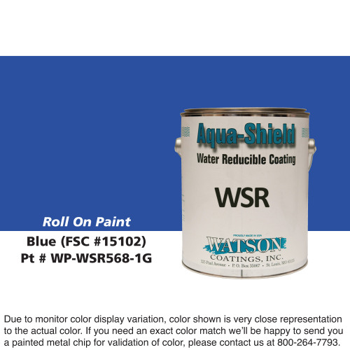 Cylinder Roll On Paint: Blue (FSC # 15102), 1 Gallon Pail