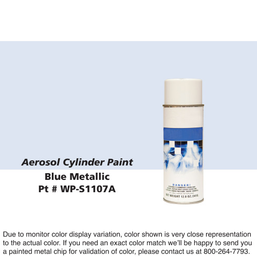 Cylinder Paint Aerosol Can: Blue Metallic