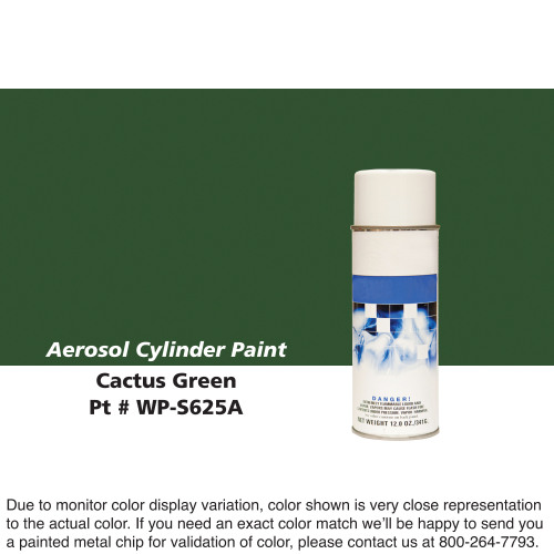 Cylinder Paint Aerosol Can: Cactus Green