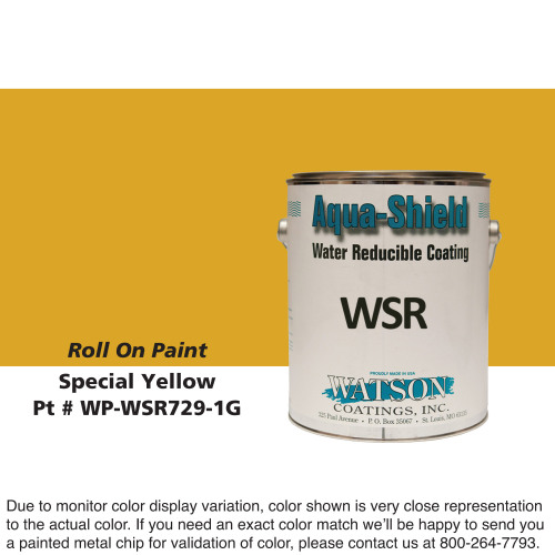 Cylinder Roll On Paint: Special Yellow, 1 Gallon Pail