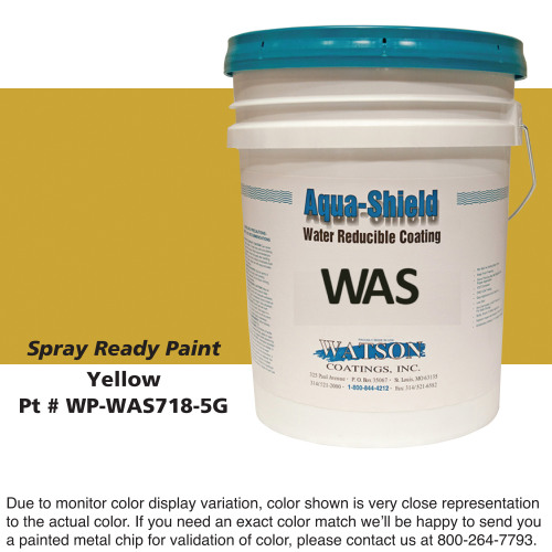 Cylinder Spray Ready Paint: Yellow, 5 Gallon Bucket