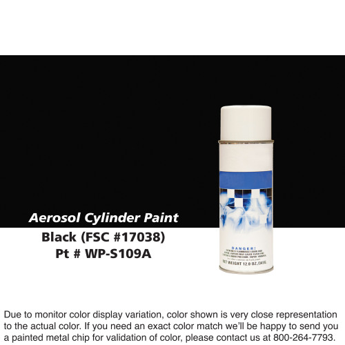 Cylinder Paint Aerosol Can: Black