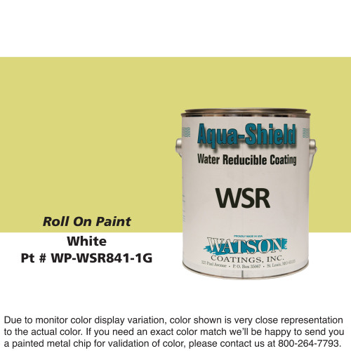 Cylinder Roll On Paint: Cream White, 1 Gallon Pail