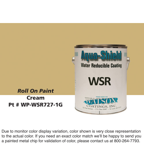 Cylinder Roll On Paint: Cream, 1 Gallon Pail