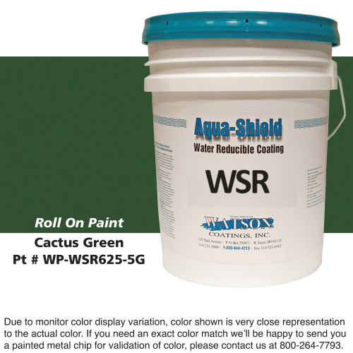 Cylinder Roll On Paint: Cactus Green, 5 Gallon Bucket