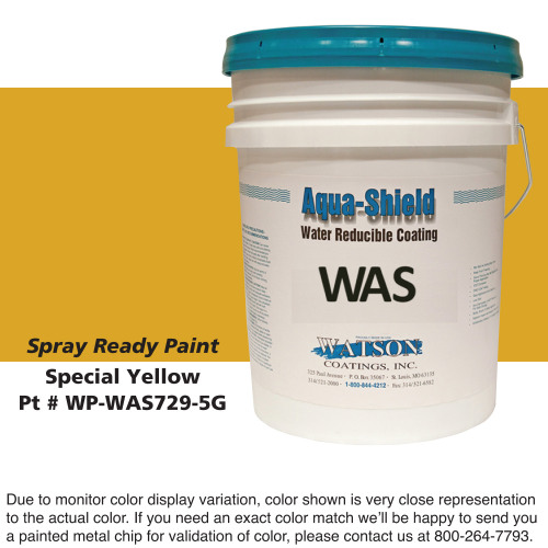 Cylinder Spray Ready Paint: Special Yellow, 5 Gallon Bucket