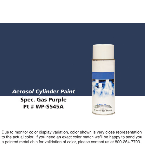 Cylinder Paint Aerosol Can: Spec. Gas Purple