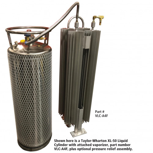 Intermittent Ambient Vaporizer for Liquid Cylinder, 1/2 FNPT, 600 PSI