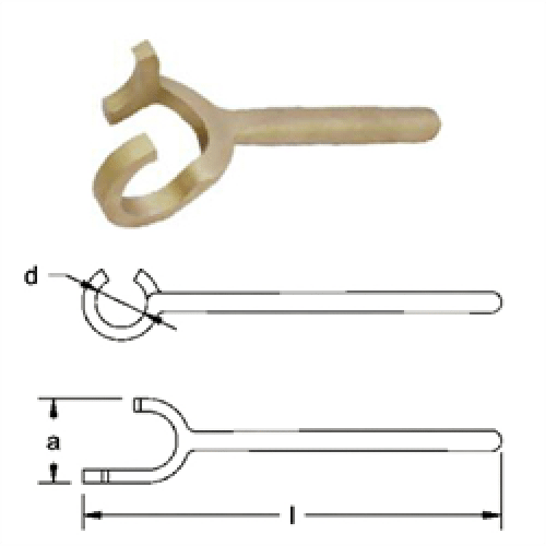 Non-Sparking Wrench, Valve Wheel