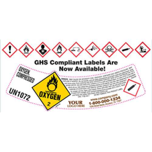 ROLLS of Cylinder Shoulder Labels - Custom Imprinted