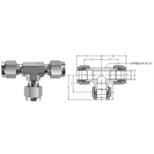 Tube Fitting Union Tee