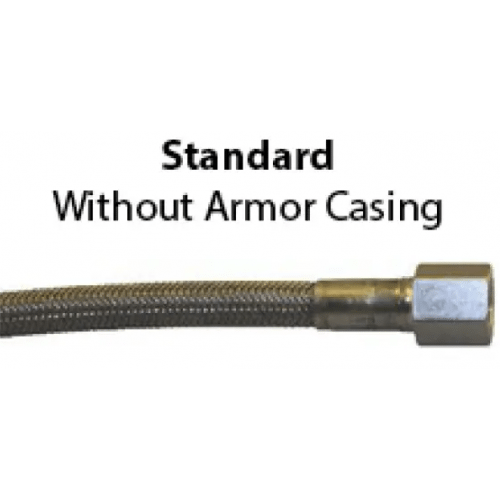 High Pressure 6000PSI PTFE Pigtails, No Armor