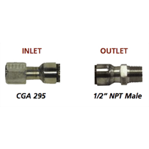 Cryogenic UltraFlex Hose - Inert CGA 295 x 1/2 Male - Armored