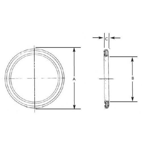 Gasket, PTFE 1 1/2" Cleaned for Oxygen Service Ratermann