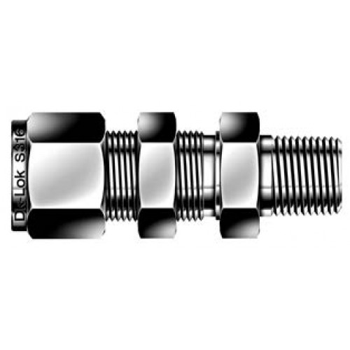 DK-LOK Bulkhead Male Connector