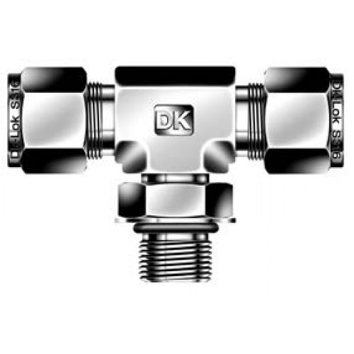 DK-LOK Positionable SAE Male Branch Tee