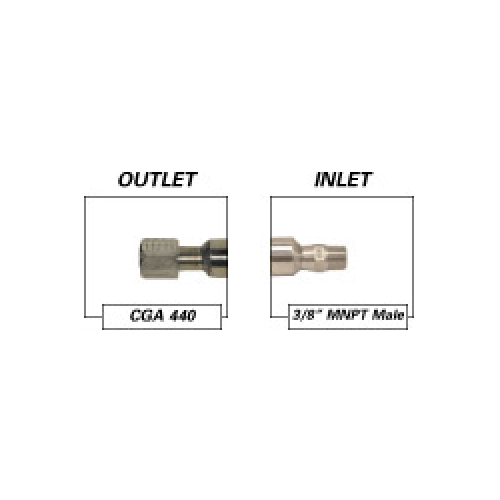 Cryogenic UltraFlex Hose - Oxygen CGA 440 x 3/8 Male - Non Armored