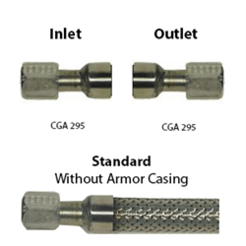 Cryo Hose 3/4 ID CGA 295 Ends, Common Lengths