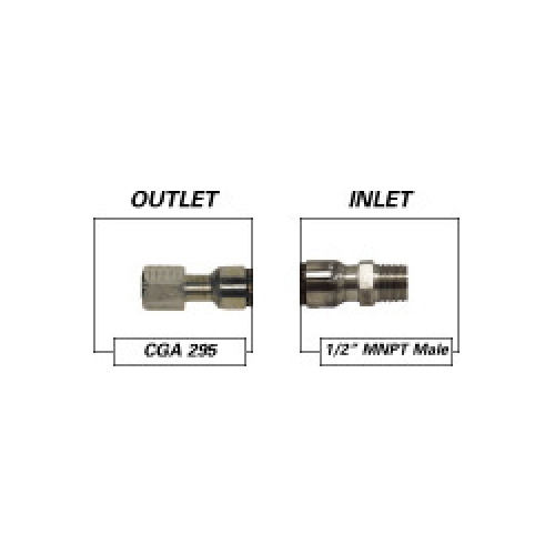 Non-Armored Inert CGA 295 x 1/2 Male Cryogenic Hose