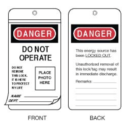 Tagout, Signs and Labels