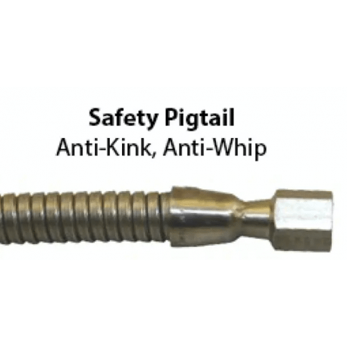 Stainless Steel Pigtail 4,500 PSIG MAWP for Hydrogen, Helium, & Specialty Gas - Armored